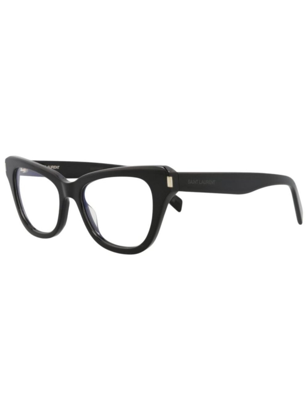 New Saint Laurent Womens Cat Eye Black Black Transparent Fashion Designer Eyegla
